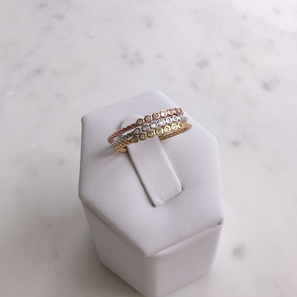 Sterling 3 Piece Ring Set - Picture 1 of 16